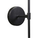 Izora LED 7 inch Black / Frosted Sconce Wall Light